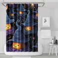 thumbnail image 1 of Happy Halloween Shower Curtains,Washable Ghost Boo Show Curtain with Hooks Classic 72x72 in Polyester Bathroom Curtains for Halloween Thansgiving Christmas Hotel Dorm, 1 of 6