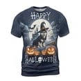 thumbnail image 1 of Happy Halloween Siberian Husky Witch Pumpkins Bats All Over Print 3D Shirt Unisex Merch Husky Dog Lover Gifts - 13012, 1 of 6