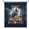 thumbnail image 1 of Happy Halloween Siberian Husky Witch Pumpkins Bats Shower Curtain Husky Dog Lover Gifts Waterproof Bathroom Bathtub Curtain - 13012, 1 of 5