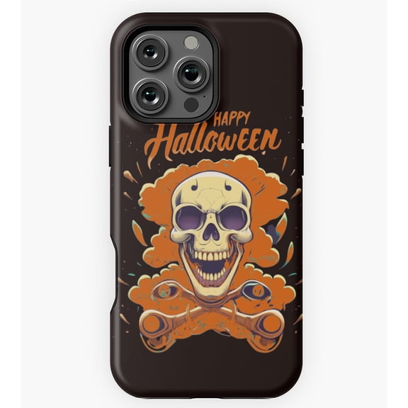 Happy Halloween Skeleton Man GA3021 Phone Case for iPhone 11 to 17 Pro Max