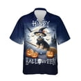 thumbnail image 1 of Happy Halloween Soft Coated Wheaten Terrier Witch Pumpkins Bats Hawaiian Shirt Breathable Summer Unisex Merch Wheatie Dog Lover - 13012, 1 of 6