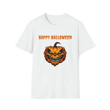 Happy Halloween Soft-Style T-Shirt Short Sleeve Pumpkin Scarry