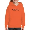 thumbnail image 1 of Happy Halloween Spiders Banner Hoodie Juniors -Image by Shutterstock,  Medium, 1 of 4