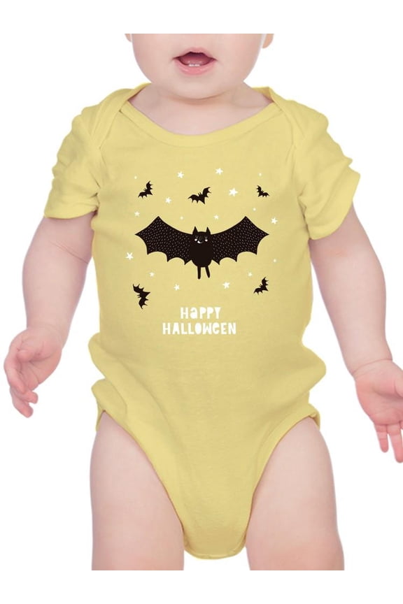 Happy Halloween Spooky Bats Bodysuit Infant -Image by Shutterstock,  Newborn