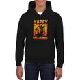 thumbnail image 1 of Happy Halloween Spooky House Hoodie Juniors -Image by Shutterstock,  Small, 1 of 4