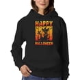 thumbnail image 1 of Happy Halloween Spooky House Hoodie Women -Image by Shutterstock, Female Medium, 1 of 4