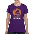 thumbnail image 1 of Happy Halloween. Spooky House T-Shirt Women -Image by Shutterstock, Female x-Large, 1 of 4