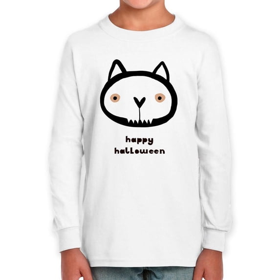 Happy Halloween Spooky Kitten Long Sleeve Toddler -Image by Shutterstock, 3 Toddler