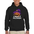 thumbnail image 1 of Happy Halloween Spooky Pumpkin  Hoodie Men -Image by Shutterstock, Male Large, 1 of 4