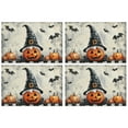 thumbnail image 1 of Happy Halloween Spooky Trick or Treat Table Mats Set of 4 Autumn Halloween Table Mat Durable No Slip Dining Table Mats for Party Kitchen Dining Decoration, 1 of 7