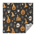 thumbnail image 1 of Happy Halloween Square Table Cloth Waterproof Spillproof Table Covers Evil Pumpkin Ghost Tablecloth for Dining Kitchen Restaurant Birthday (42x42in), 1 of 6