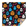 thumbnail image 1 of Happy Halloween Square Table Cloth Waterproof Spillproof Tablecolths Evil Pumpkin Ghost Table Cloths for Halloween Party Decoration (52x52 Inch), 1 of 6