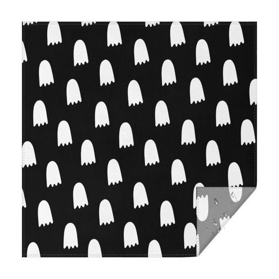 Happy Halloween Square Table Cloth Wrinkle Resistant Washable Table Covers Horror Pumpkin Ghost Table Cloths for Halloween Birthday Wedding Graduation (52x52 Inch)