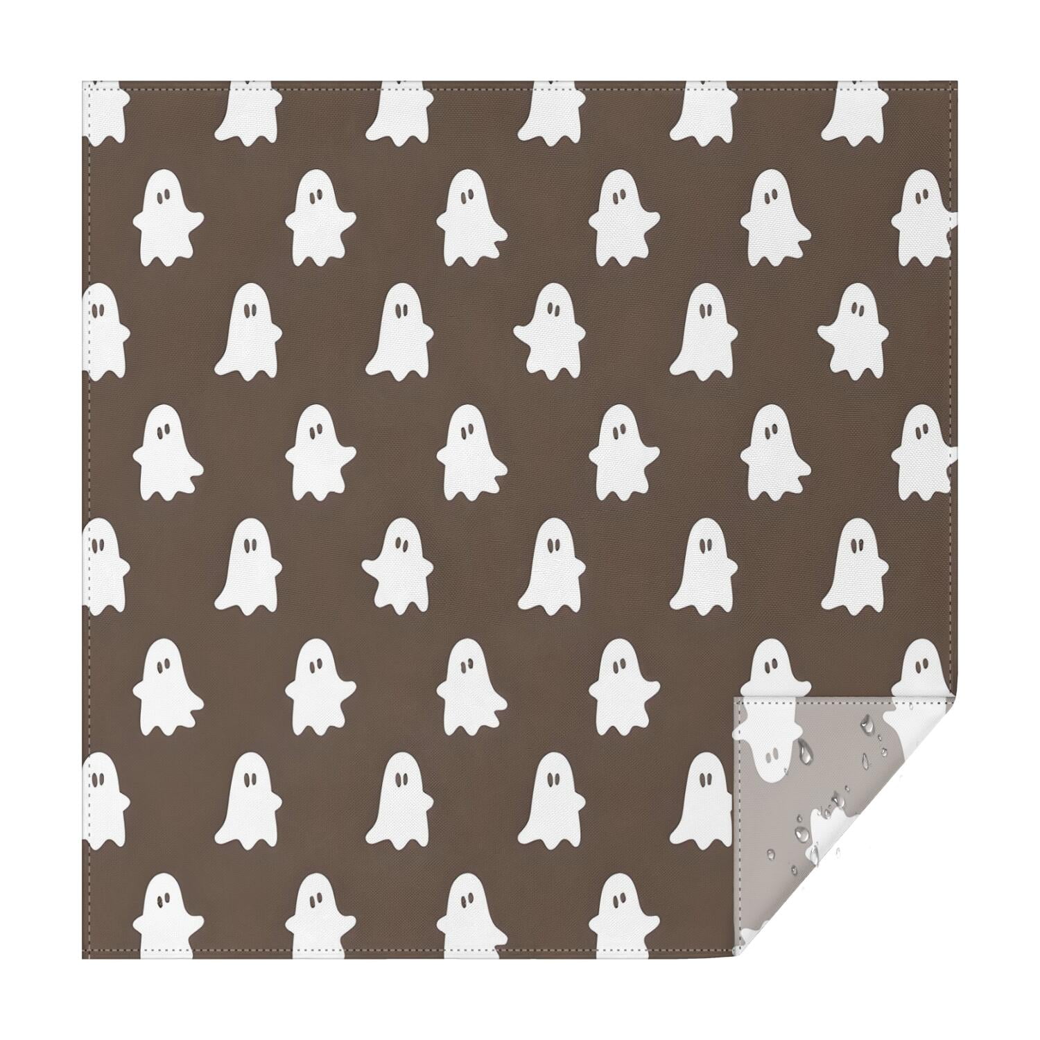 Pumpkins And Tombstone Halloween Square Tablecloth main image 1