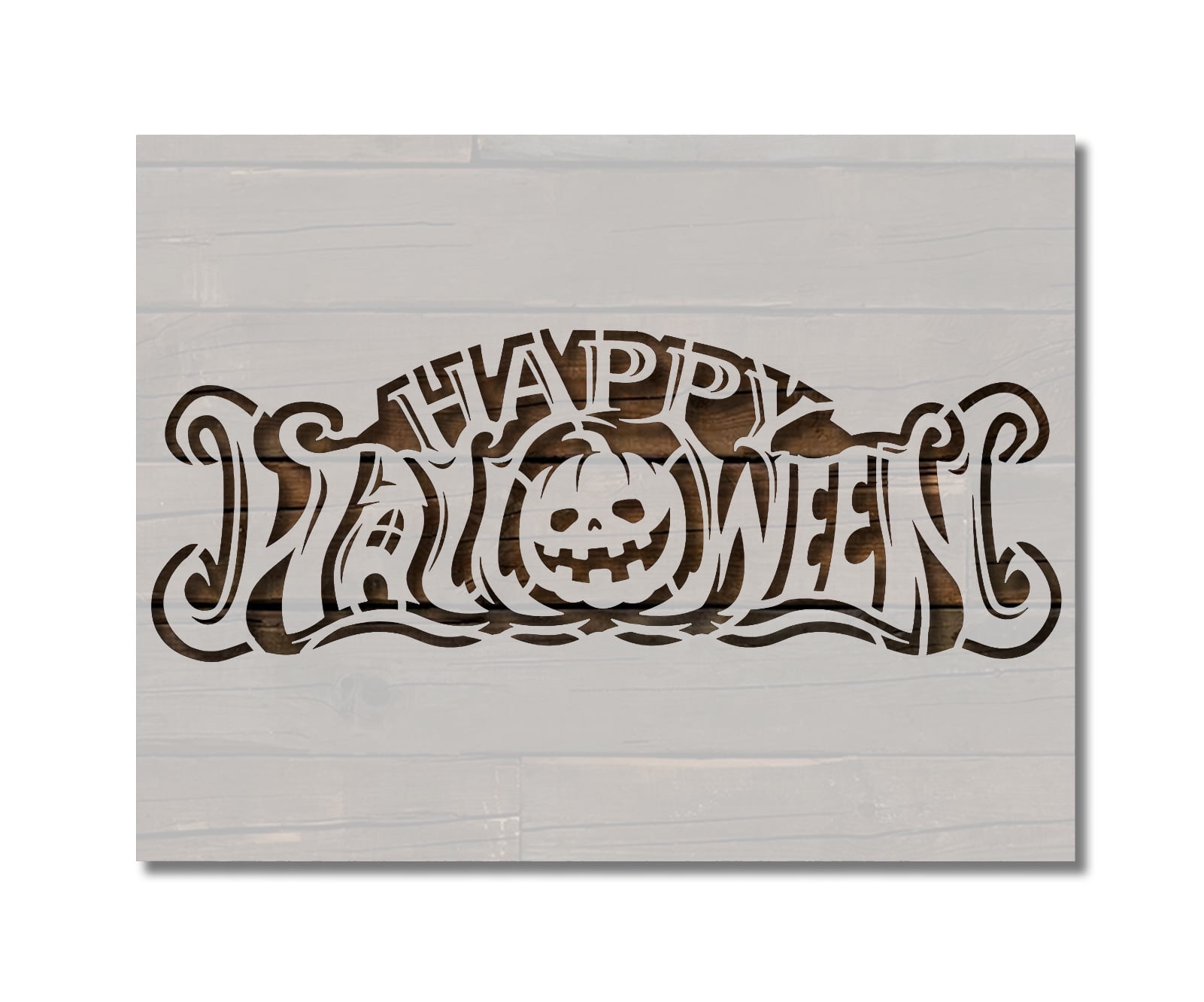 Happy Halloween Stencil Template Reusable 8.5 x 11 Inches for Painting ...
