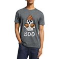 thumbnail image 1 of Happy Halloween T-Shirt Costume Unisex for Fall Tee Shirt Classic Tops Lovely Ghost Pumpkin Halloween Summer Short Sleeve Undershirts Great Gift S- 5XL, 1 of 3