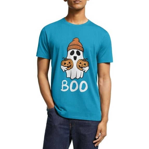 Happy Halloween T-Shirt Costume Unisex for Fall Tee Shirt Classic Tops Lovely Ghost Pumpkin Halloween Summer Short Sleeve Undershirts Great Gift S- 5XL