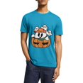 thumbnail image 1 of Happy Halloween T-Shirt Costume Unisex for Fall Tee Shirt Classic Tops Lovely Ghost Pumpkin Halloween Summer Short Sleeve Shirts Great Gift S- 5XL, 1 of 3