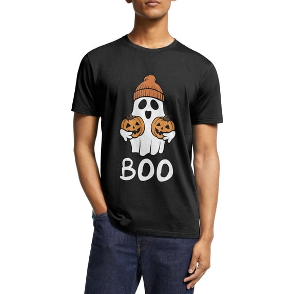 Happy Halloween T-Shirt Costume Unisex for Fall Tee Shirt Classic Tops Lovely Ghost Pumpkin Halloween Summer Short Sleeve T-Shirts Great Gift S- 5XL