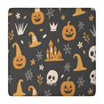 thumbnail image 1 of Happy Halloween Table Cover with Elastic Edge Wrinkle Resistant Washable Horror Pumpkin Ghost Square Table Covers Table Cloths for Party Picnic Dinner Decor (34x34in), 1 of 6