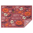 thumbnail image 1 of Happy Halloween Table Cover Wrinkle Resistant Washable Tablecolths Table Covers Pumpkin Skull Bat Spider Rectangle Table Cloths for Halloween Background Indoor and Outdoor Birthday, 1 of 5