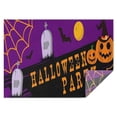 thumbnail image 1 of Happy Halloween Table Cover Wrinkle Resistant Washable Tablecolths Table Covers Pumpkin Spooky Rectangle Table Cloths for Halloween Birthday Wedding Graduation, 1 of 5