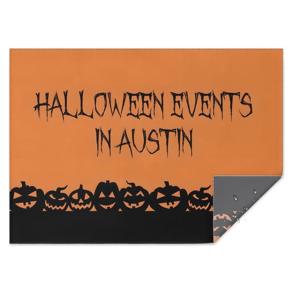 Happy Halloween Tablecloth Wrinkle Resistant Washable Tablecolths Table Covers Pumpkin Spooky Rectangle Tablecloth for Halloween Party Decorations Favors
