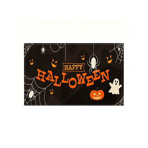 Happy Halloween Throw Blanket – Pumpkin Ghost Flannel Blanket – Soft Cozy Holiday Decorative Halloween Blanket for Sofa Couch Bed Halloween Party XS