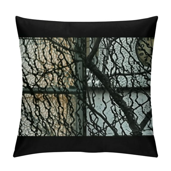 Happy Halloween Throw Pillow Cover, Inch Bat Black Cushion Case Decoration for Sofa Couch