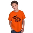 thumbnail image 1 of Happy Halloween Trick or Treat Bats Crewneck T Shirts Boy Girl Teen Brisco Brands S, 1 of 6