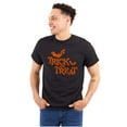 thumbnail image 1 of Happy Halloween Trick or Treat Bats Plus Size Crewneck Graphic Tee Shirt Brisco Brands 2X, 1 of 5