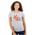 thumbnail image 1 of Happy Halloween Trick or Treat Bats Womens Slim Fit Graphic Tee Brisco Brands S, 1 of 5