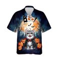 thumbnail image 1 of Happy Halloween Vampire British Shorthair BOO with Pumpkins Fun and Spooky Hawaiian Shirt Breathable Summer Unisex Merch Cat Lover Kitten Owner Gifts - 00018, 1 of 6