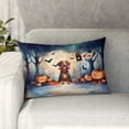 thumbnail image 1 of Happy Halloween Vampire Dachshund BOO with Pumpkins Fun and Spooky Pillowcase Double Sided Wiener Dog Lover Gifts Idea Pillow Case Covers - 00018, 1 of 3