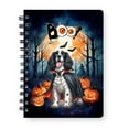 thumbnail image 1 of Happy Halloween Vampire English Springer Spaniel BOO with Pumpkins Fun and Spooky Spiral Bound Journal Springers Dog Lover Gifts 5x7in Spiral Notebook - 00018, 1 of 5
