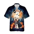 thumbnail image 1 of Happy Halloween Vampire Havanese BOO with Pumpkins Fun and Spooky Hawaiian Shirt Breathable Summer Unisex Merch Havanese Dog Lover Gifts Idea - 00018, 1 of 6