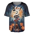 thumbnail image 1 of Happy Halloween Vampire Rhodesian Ridgeback BOO with Pumpkins Fun and Spooky All Over Print 3D Baseball Shirt Ridgebacks Dog Lover Gifts Softball Sport - 00018, 1 of 6