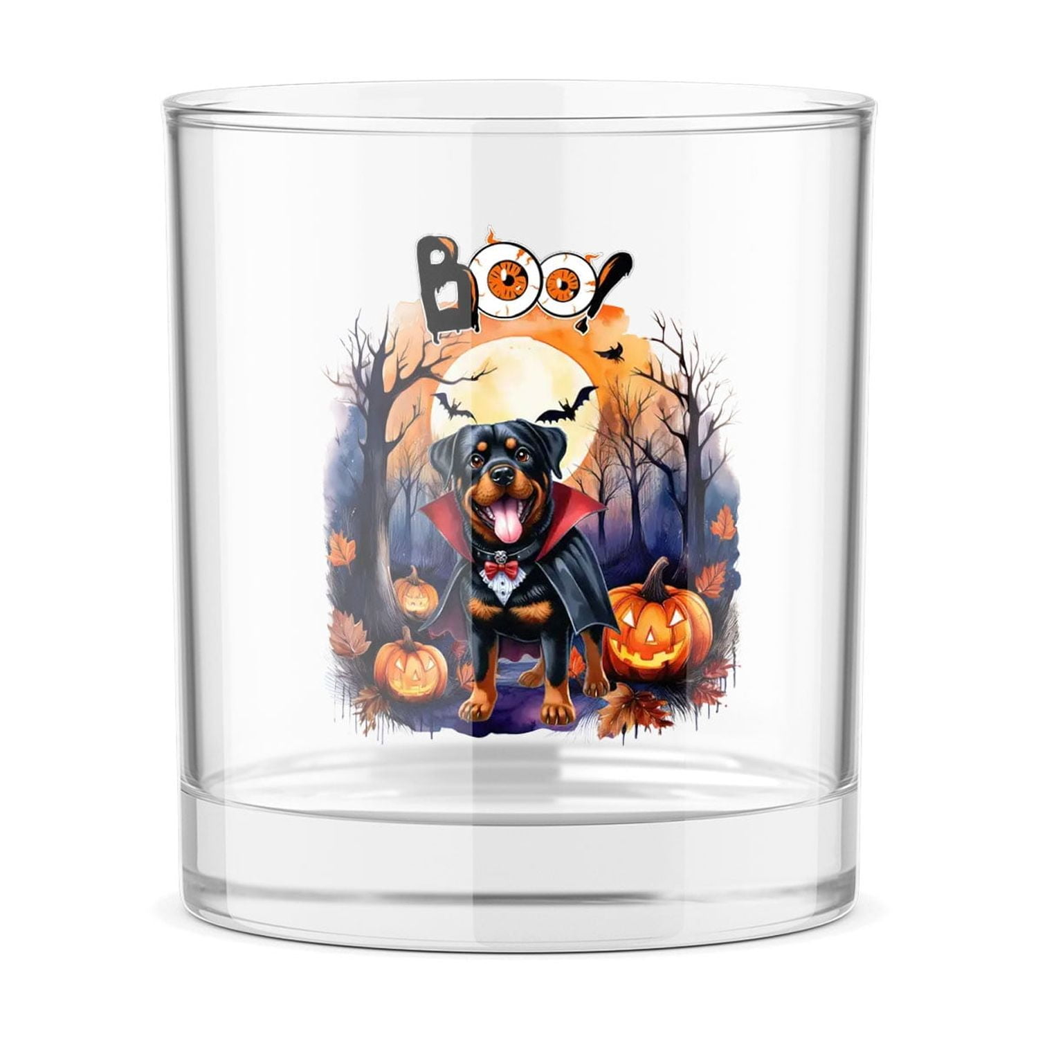 Happy Halloween Vampire Rottweiler BOO with Pumpkins Fun and Spooky ...