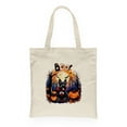 thumbnail image 1 of Happy Halloween Vampire Scottish Terrier BOO with Pumpkins Fun and Spooky Canvas Tote Bag Scottie Dog Lover Gifts Reusable Shopping Grocery Bag - 00018, 1 of 5