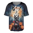 thumbnail image 1 of Happy Halloween Vampire Scottish Terrier BOO with Pumpkins Fun and Spooky All Over Print 3D Baseball Shirt Scottie Dog Lover Gifts Softball Sport - 00018, 1 of 6