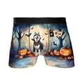 thumbnail image 1 of Happy Halloween Vampire Siberian Husky BOO with Pumpkins Fun and Spooky All Over Print Boxer Briefs Underwear for Men Dad Husky Dog Lover Gifts - 00018, 1 of 6