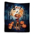 thumbnail image 1 of Happy Halloween Vampire Vizsla BOO with Pumpkins Fun and Spooky Quilt Blanket Vizslas Dog Lover Gifts Idea Cozy Comforter Throw Blanket - 00018, 1 of 5