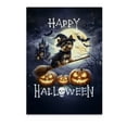 thumbnail image 1 of Happy Halloween Yorkshire Terrier Witch Pumpkins Bats Vertical Matte Canvas Poster Yorkie Dog Lover Gifts Wall Art Home Decor - 13012, 1 of 5