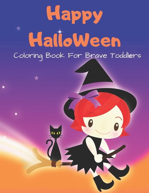 Happy Halloween: coloring book for brave toddlers, (Paperback)