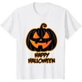 thumbnail image 1 of Happy Halloween for Men and Women - Pumpkin Halloween T-Shirt, 1 of 4