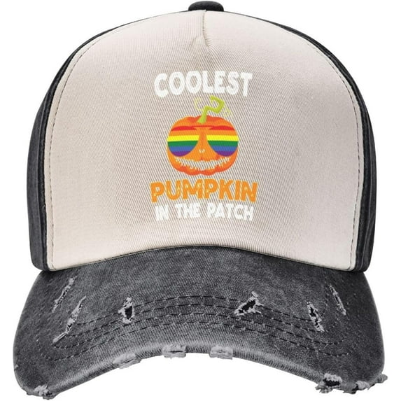 Happy Halloweenie Witch Dog Baseball Cap Cotton Hat Contrast Color Denim Baseball Cap for Men Women