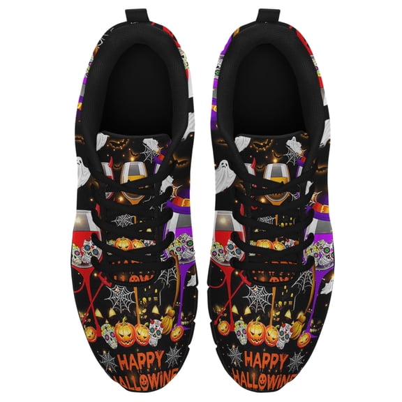 Happy Hallowine Running Shoes Sneakers Mesh Black Size 8