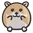 thumbnail image 1 of Happy Hamster Applique Multi-Color Embroidered Hook & Loop Patch - 2.5 Inch Small, 1 of 5