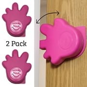 Happy Hands Anti Slam Child Door Safety Finger Trap Stoppers - 2 Pack Pink