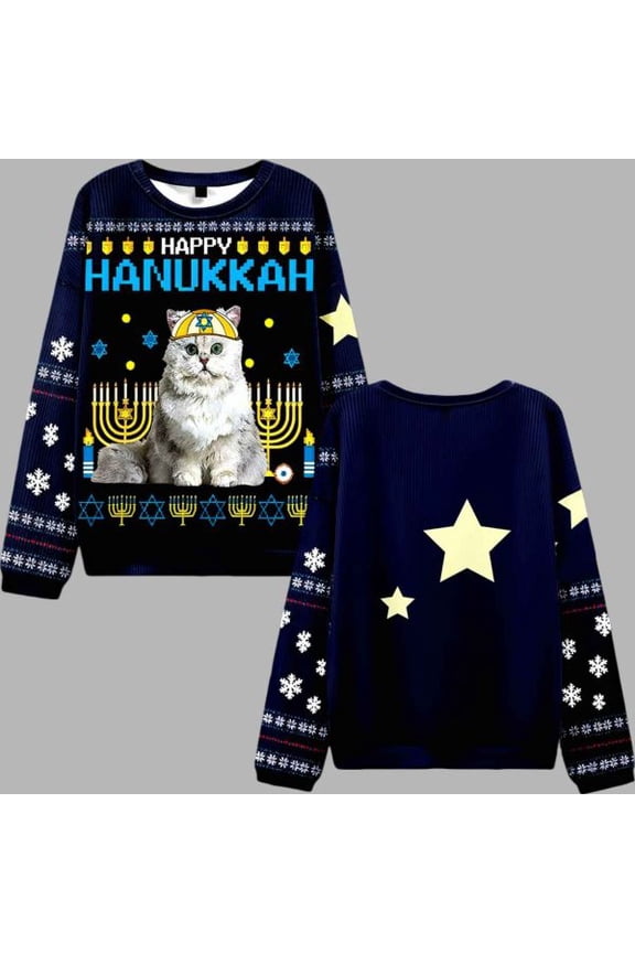 Happy Hanukkah 3D Christmas Sweater